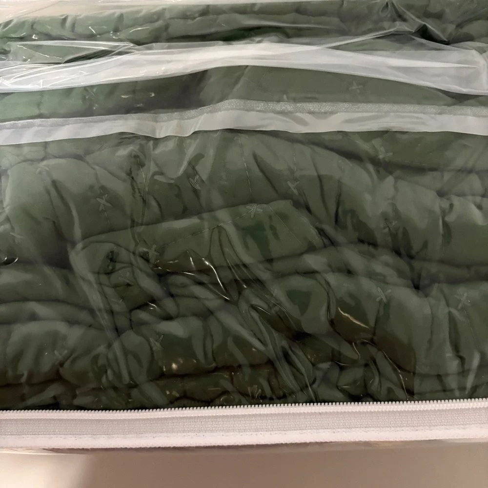 Lady Ann Oversized King Plus Quilted Coverlet Set Green 128x120 3pc Bedding